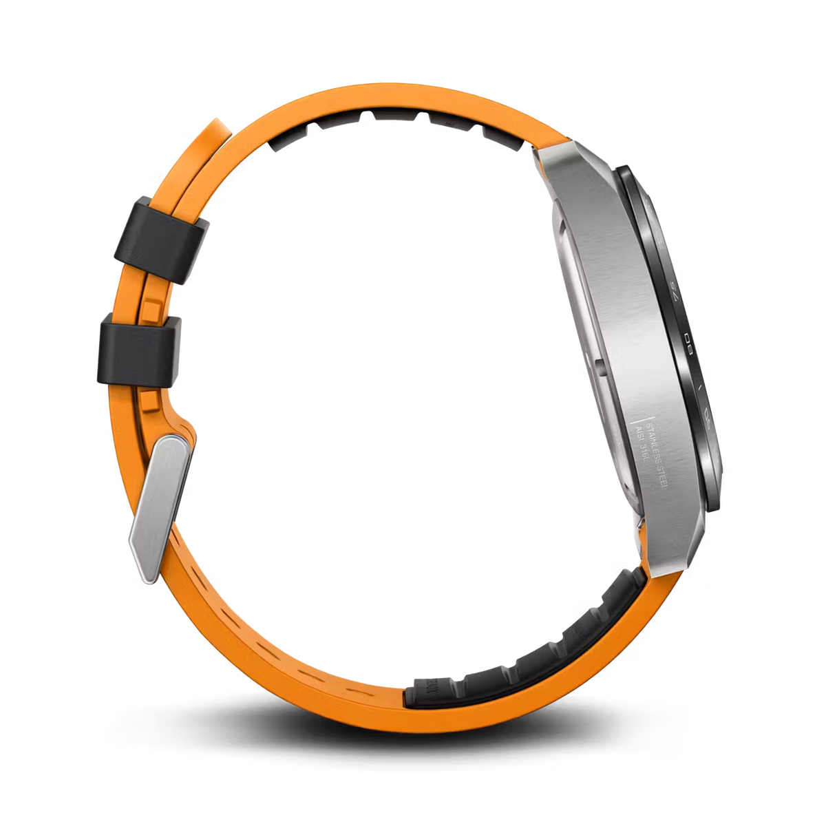 Reloj Swiss Army Chrono Correa de Caucho Negro/Naranja