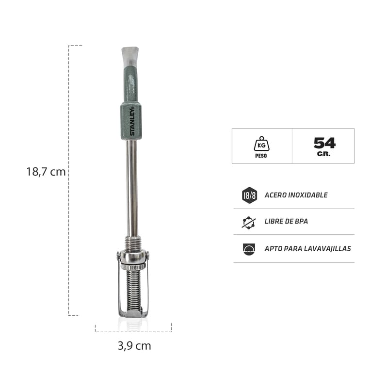 Bombilla Resorte Verde | Stanley