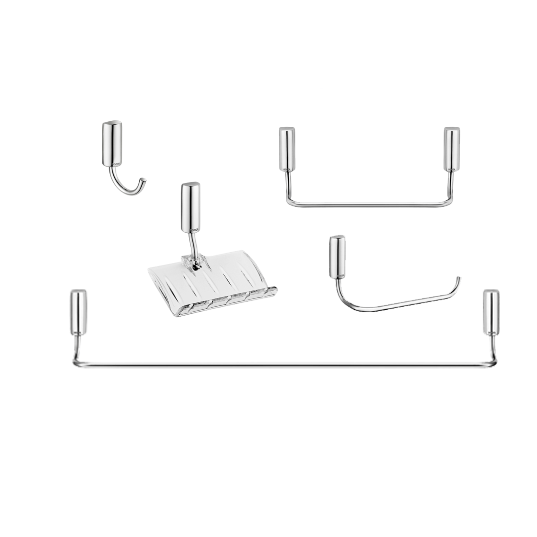 Accesorios Baño Docol Idea 00586306 CR Juego 5 Pzas