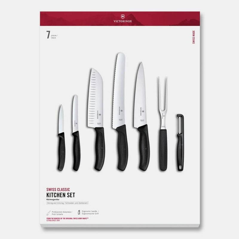 Set de cocina Swiss Classic 7 piezas negro