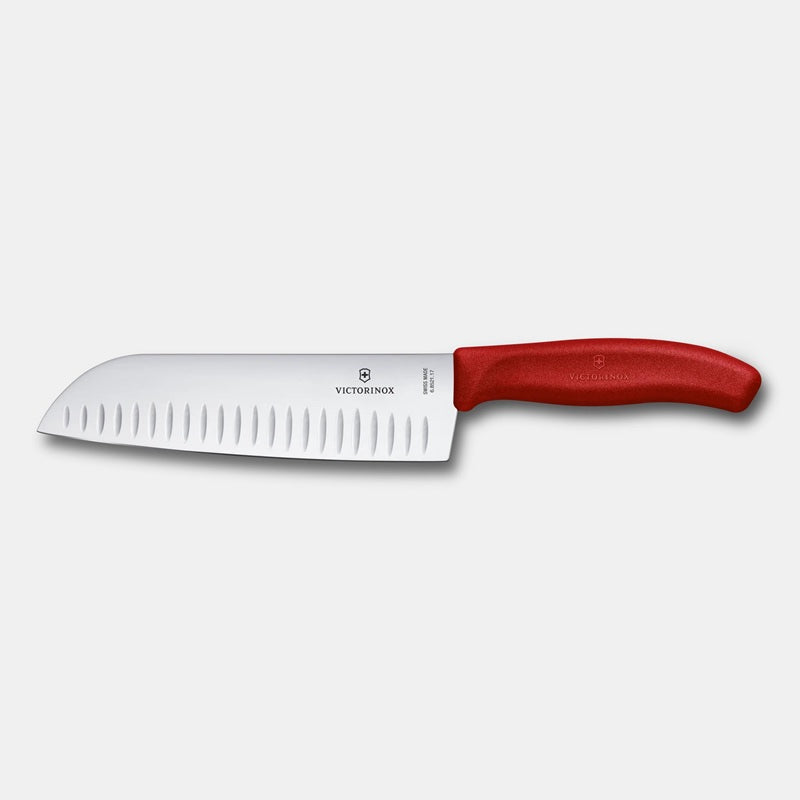 Cuchillo Santoku Swiss Classic c/alvéolos. Hoja 17 cm