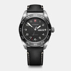 Reloj Swiss Army Quartz Negro correa cuero