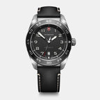 Reloj Swiss Army Automático Negro Correa cuero