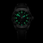 Reloj Swiss Army Automático Negro Correa cuero