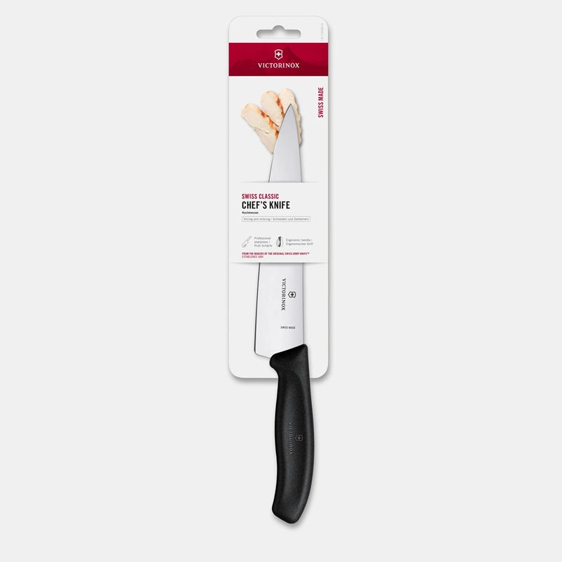 Cuchillo para chef Swiss Classic, Blister. Hoja 19 cm