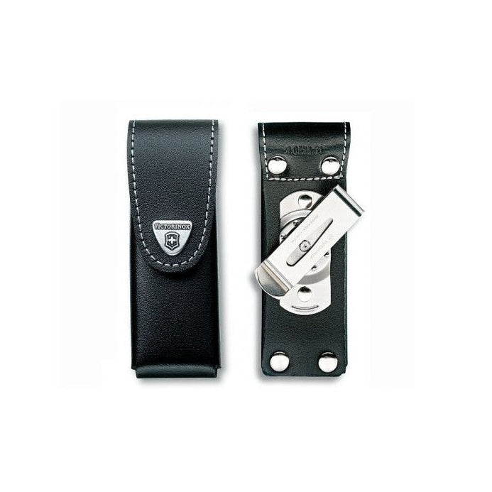 Estuche de cuero para cinturón. 12,5x4x3 cm