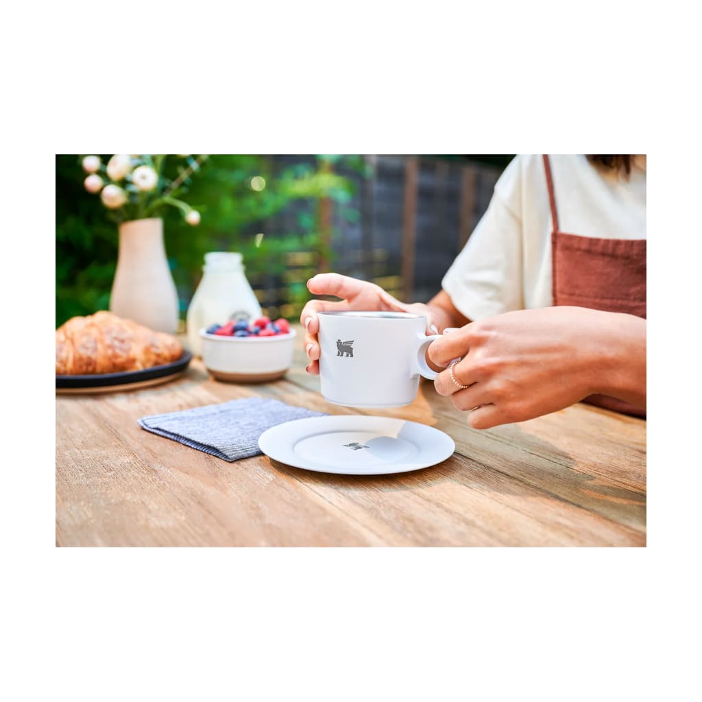 Taza Cappuccino Daybreak 192 ml Pale Stone con platillo |