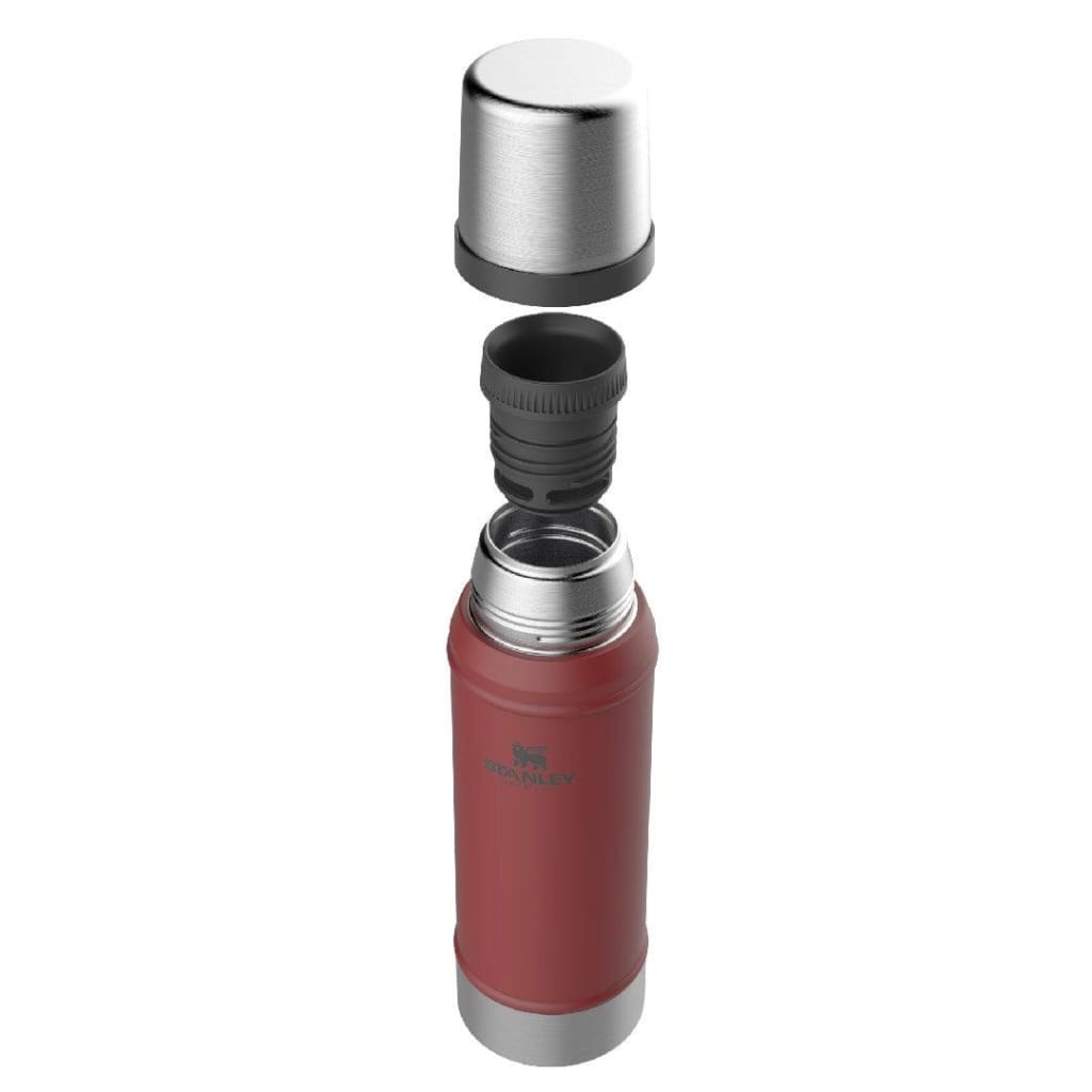 TERMO CLASSIC SIN ASA 950 ML ROJO CON TAPON CEBADOR | STANLEY - STANLEY PMI BOLIVIA