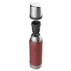 TERMO CLASSIC SIN ASA 950 ML ROJO CON TAPON CEBADOR | STANLEY - STANLEY PMI BOLIVIA