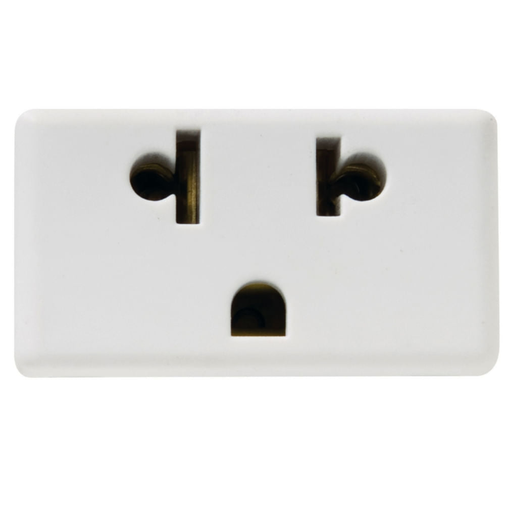 Modulo Tramontina 57115/228 Blanco Tomacorriente Triple 15amp