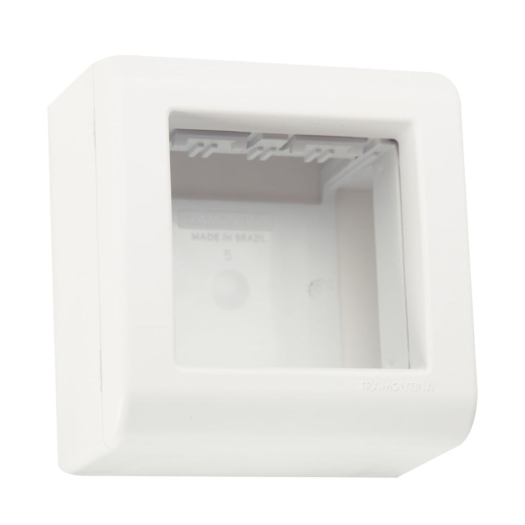 Placa Electrica Sobreponer Tramontina Lizflex Blanco 57303/002 2 Modulo