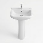 Lavatorio y Columna Deca L-510 Vogue Plus Blanco
