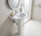 Lavatorio y Columna Deca L-915 Izy Blanco